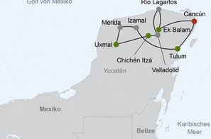 Yucatan Highlights Kurz-Rundreise 4-Nächte mit Flug buchbar