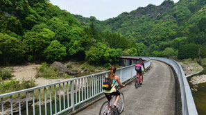 11kmのサイクリングで、耶馬渓の絶景を満喫