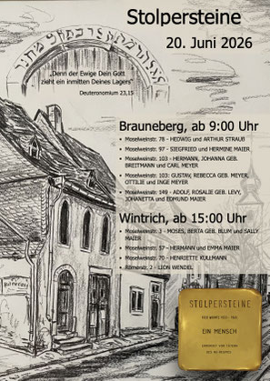 Stolpersteinverlegung Juni 2026 **Korrektur für Wintrich: Moselstraße 3 (nicht Moselweinstraße)