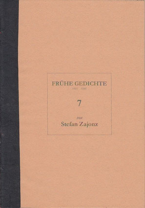 Stefan Zajonz, FG, Poesieheft Bd.7 / Deutpols, 24.05.2001, Bonn-Bad Godesberg