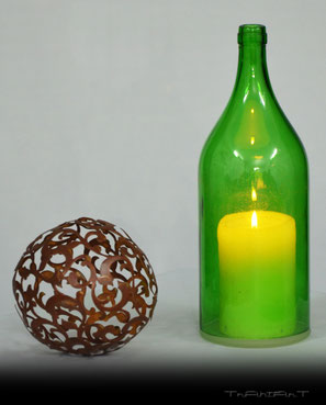 2 liter candle bottle lantern