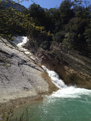 Watervallen in Trifos