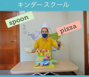 キンダースクール(3~5歳児)料理アクティビティの様子