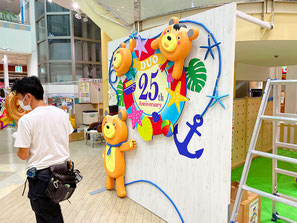商業施設 25th周年祭 装飾