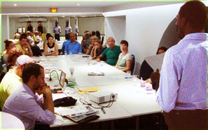 17 happy toastmasters and guests