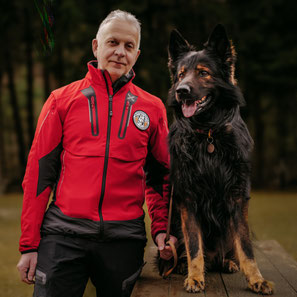 Karim Rufinatscha mit Falko
