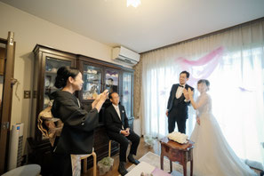 岐阜・各務原の自宅婚で指輪交換 関市、美濃加茂、土岐、多治見や大垣、愛知・三重にも出張可能