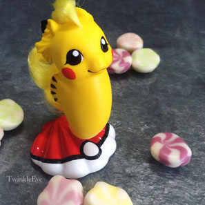 #pokemon #pikachu #seapony #mylittlepony #custom #seahorse #sculpture #figurine