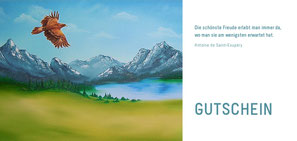 Adler - Steinadler - Gebirge - Öl-Gemälde
