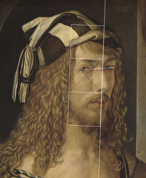 (20) Albrecht Dürer, autoritratto (scorcio), olio su legno, 52 x 41 cm, n. invent. P02179, Museo del Prado / Madrid