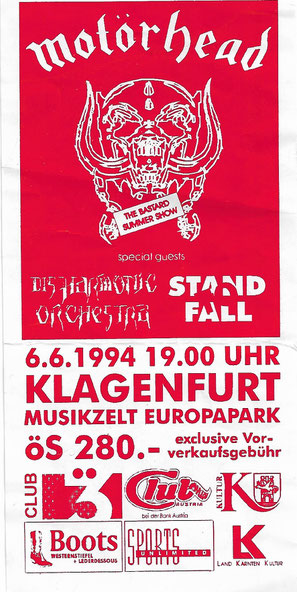 Motörhead, Klagenfurt, Lemmy Kilmister