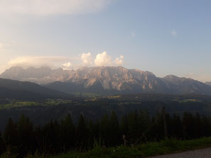 Blick auf den Dachstein, aufgenommen am Rossbrand Gipfel