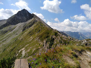 Route von der Graukogelhütte auf den Hüttenkogel und weiter auf den Graukogel