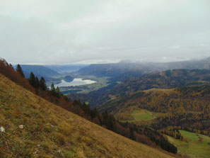 Route von der Bergstation Zwölferhorn auf den Zwölferhorn Gipfel und die Pillsteinhöhe