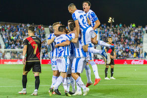 leganés, derbi, fotografia deportiva, rayo vallecano, gol, butarque, celebración