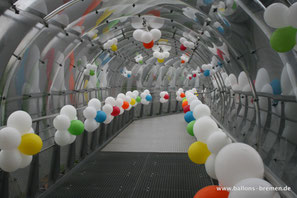 Ballondekoration im Universum Bremen, Deutschland