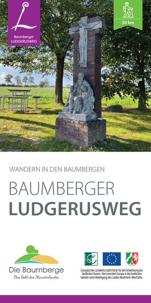 Flyer zum Baumberger Ludgerusweg.