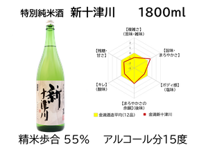 特別純米酒　新十津川　1800ml