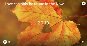 love can only be found in the now