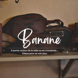 SAC BANANE EN CUIR 