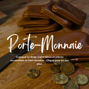 porte monnaie en cuir artisanal
