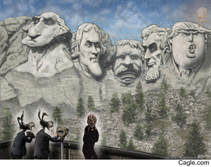 "Mount Rushmore Trump Inauguration", by Sean Delonas, January 20th 2017