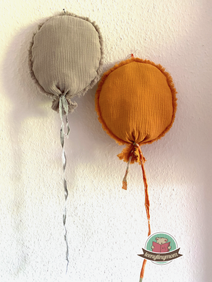 Ballons aus Musselin, Nähanleitung, Kinderzimmer, Babyzimmer, Kostenlose Anleitung