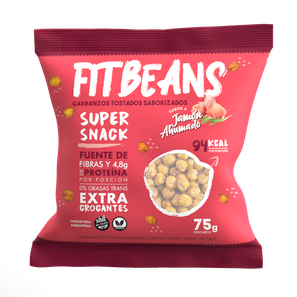 SNACK SALUDABLE DE GARBANZOS HORNEADOS SABOR JAMÓN AHUMADO. Presentación 75grs. Apto celíaco Y vegano. Origen: Argentina.