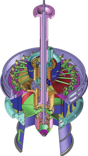 Turbine Kaplan - Optimisation vannage -  ingénierie mécanique Solucad