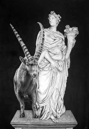 earth wild allegories drawing by french pencil artist Magali Lapeyre-Mirande terre allégories sauvages dessin artiste dessinatrice