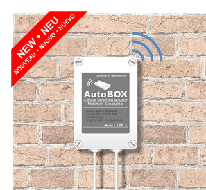 NeoIntercom AutoBOX Mobilfunk-Schaltaktor und Türöffner AutoBOX cellular switch actuator and door opener