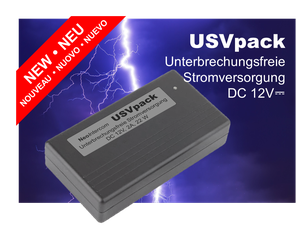 USVpack Unterbrechungsfreie Stromversorgung und Back-up Batterie UPS pack Uninterruptible power supply and back-up battery