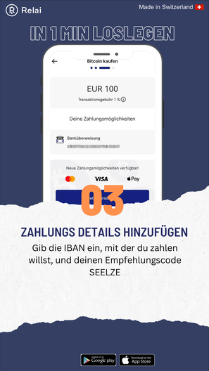 IBAN Seelze Emphelungscode Bitcoin Relai