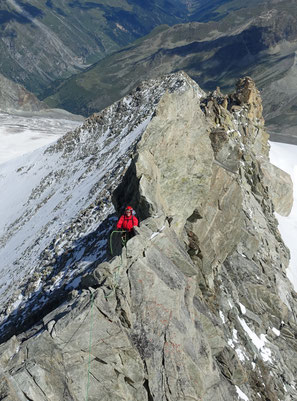 Zinalrothorn, Nordgrat, Mountet, Rasoir