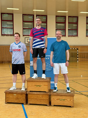 Siegerehrung erste drei Plätze