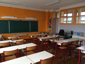 Une première classe de primaire repeinte