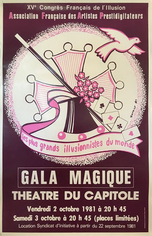 Affiche gala XVème congrès par Satalys - Collection Arh Toulouse