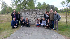 Der gemeinsame Besuch in Bergen-Belsen war für alle Teilnehmer ein bewegender Moment - "Geschichte ist, was uns zusammenführte, Freundschaft ist, was uns heute verbindet"