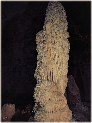 Die Grotten von Toirano (hier: Ein schöner Stalagmit)