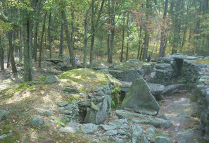 The oracle chamber from the center of the site