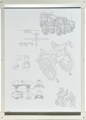 やんツー「Drawing for Unknown Technics #4 - Autonomous Vehicles」