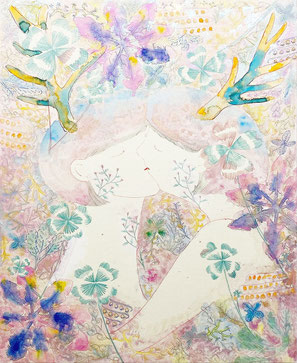 やましたあつこ cake 絵画 ショートケーキ やましたあつこ YAMASHITA Atsuko - SUTEKI ART COLLECTION