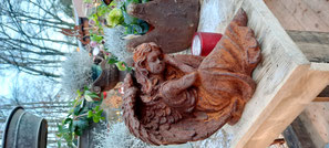 Schlafender Engel auf dem Weihnachtsmarkt Schloss Merode