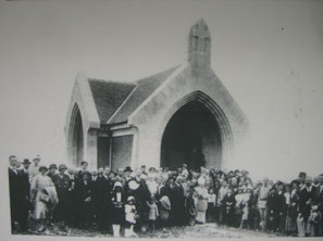 Kapelle während der Einweihung