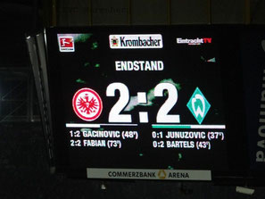 2:2 Endstand nach 90 Minuten