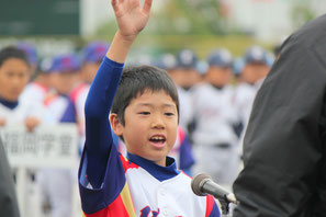 小竹真太朗君（川北町学童野球クラブ）