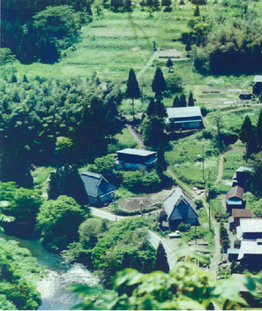昭和中期の小原集落