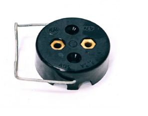 51У-3715020 (47К, 47К-Э, 47-К) Bordsteckdose Reparaturlampe GAZ-24, 2410 Wolga. Russian socket for portable lamp GAS 24, 24-10 Volga. Розетка штепсельная переносной лампы ГАЗ-24, 2410 Волга.