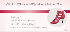 Geschenkgutschein Tanz-Schuhe & Mode