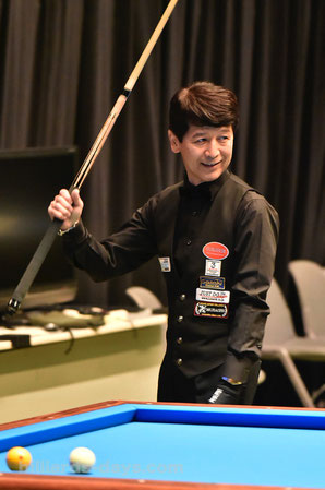 Tatsuo Arai won 2018 All Japan 3 Cushion Championship, Tokyo. 